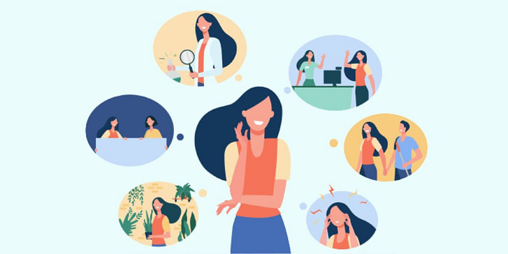 Woman Evaluating Her Life