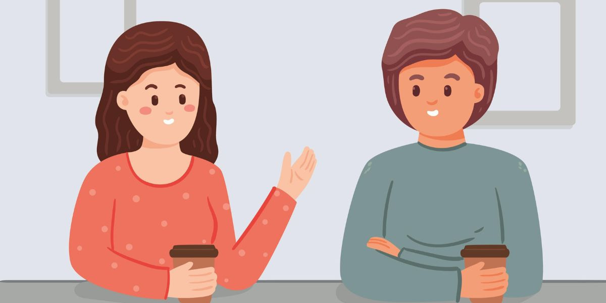 Guy Listening To Lady